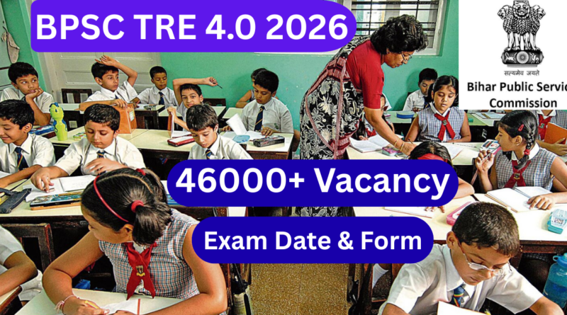 BPSC TRE 4.0 Notification 2026 46000+ Vacancy, Exam Date and Apply Online
