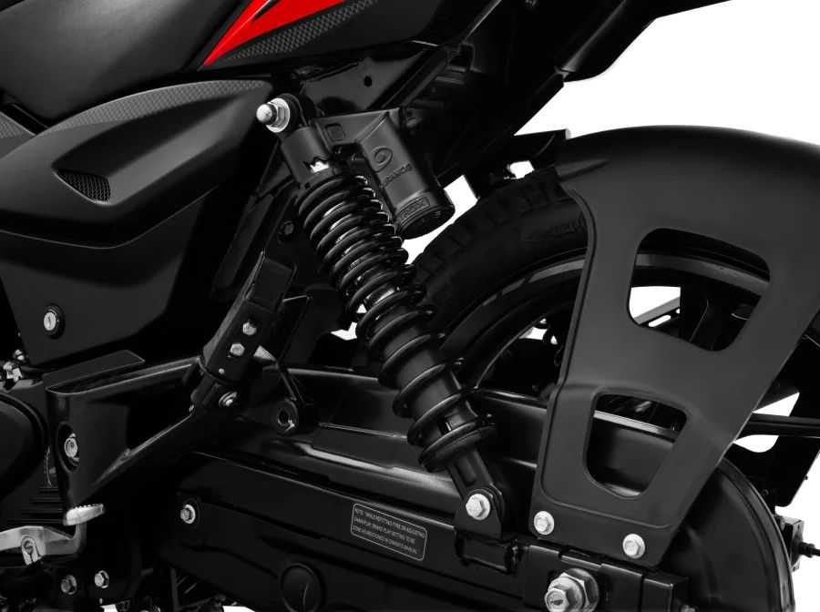 Bajaj Pulsar 125 Neon single seat 2026 nitox suspension close up bike